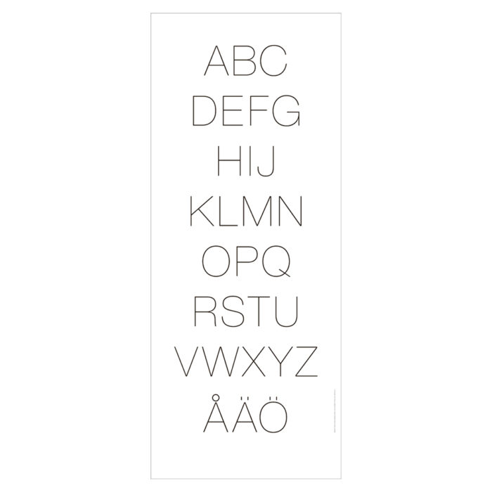 Fondbild Letters Helvetica