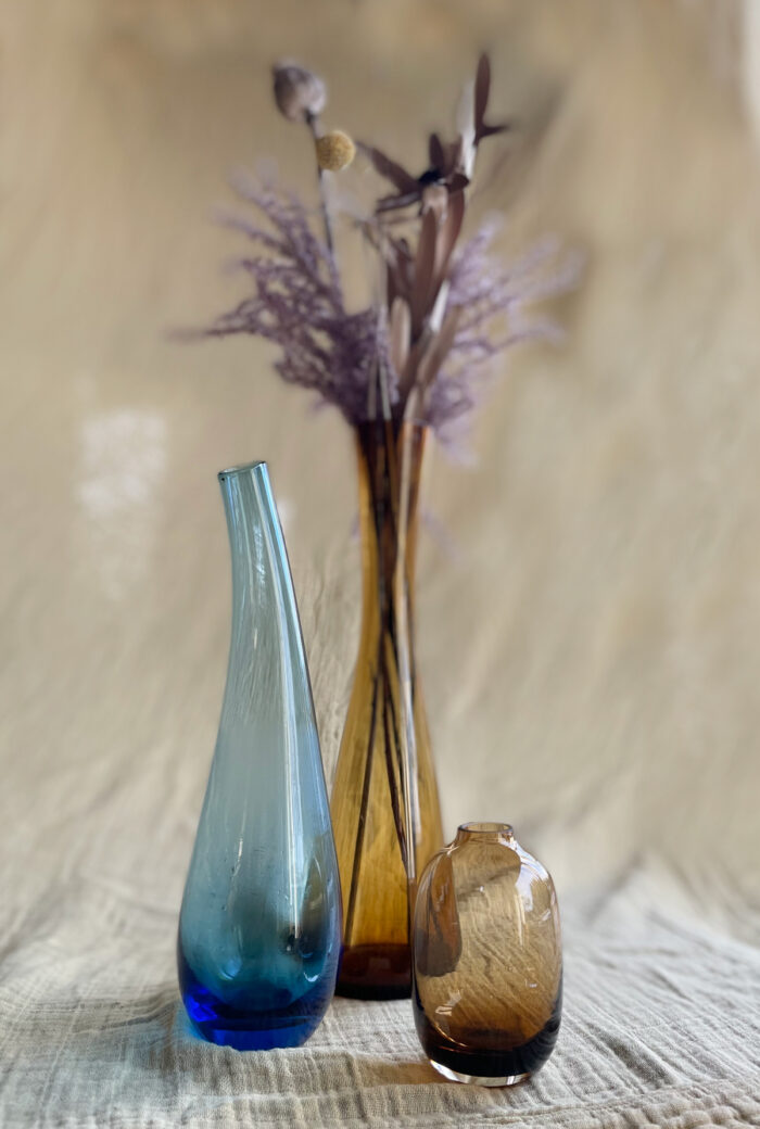 Glasvas Blue Curved - Bild 3
