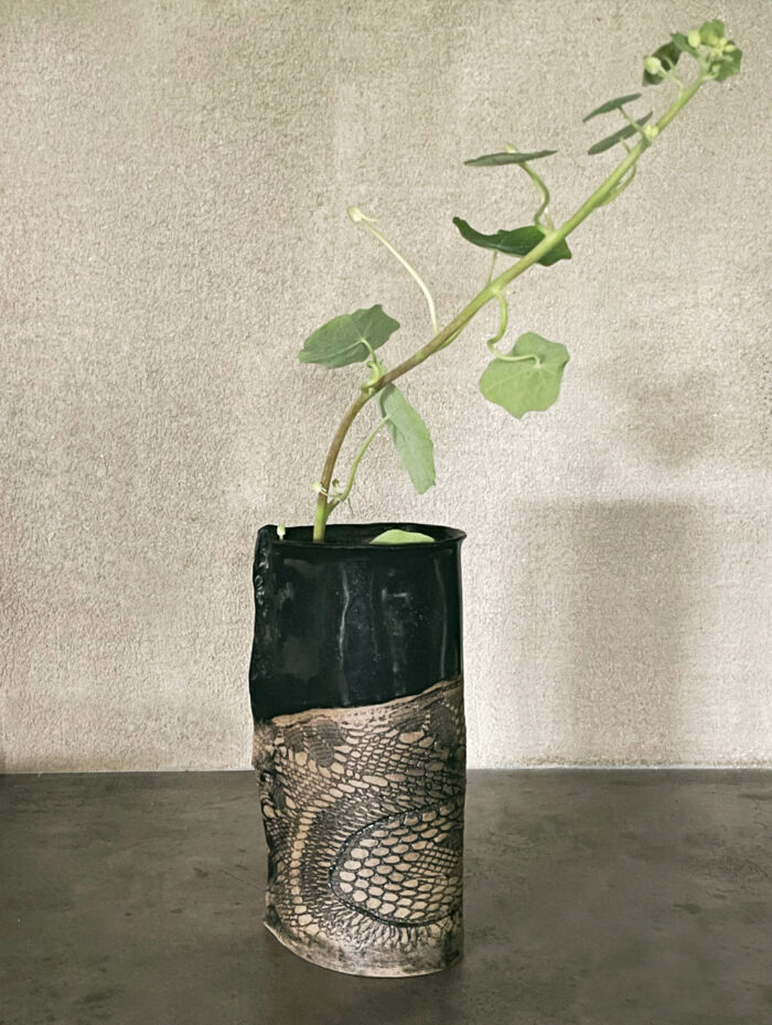 Svart/brun Keramikvas - Bild 3