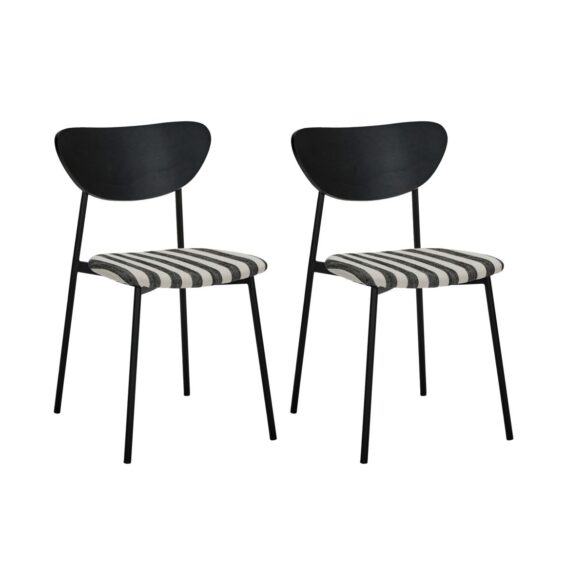 Stol HDMust Svart/OffWhite set 2st