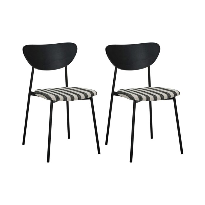 Stol HDMust Svart/OffWhite set 2st
