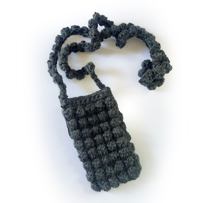 Crochet ShoulderPhone Gray - Bild 2